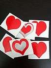 in 1 Heart Indoor/Outdoor Tanning Stickers ~ 25 stickers