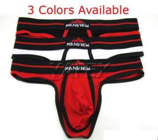 New 1pcs Mens Underwear Backless Tanga Thong T Back Briefs S L 3Colors 