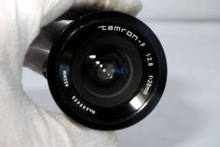 Nikon fit Tamron 28mm f2.8 lens Non Ai manual focus prime wide angle 
