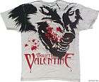 Licensed Bullet For My Valentine Werewolf All Over Print Adult Shirt S 
