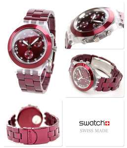 NEW Swatch SVCK4054AG Full Blooded Sunset Irony Diaphane Chrono Watch 
