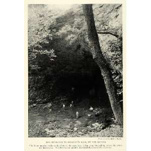  1923 Print Smallin Civil War Cave Branson Missouri Ozarks 
