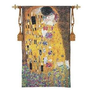  Fine Art Tapestries 2750 WH The Kiss Tapestry   Gustav 