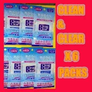 BN CLEAN & CLEAR OIL BLOTTING PAPER 360SHEETS(6 PACK)  