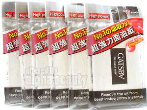 Gatsby Japan Oil Clear Blotting Sheet Paper 6 Pack 420s  