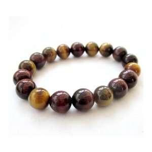    10mm Tiger Eye Beads Tibetan Buddhist Mala Bracelet Jewelry