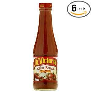   Bravo, Hot, 12 Ounce Glass Bottle (Pack of 6)  Grocery