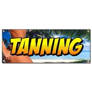  TANNING  Outdoor Vinyl Banner  tan beauty salon spa bed 