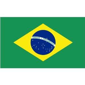  Brazil Flag 5ft x 8ft Nylon Patio, Lawn & Garden