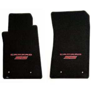    BLK R RS 2010 12 Camaro Floor Mats Black With Red Camaro and RS Logo