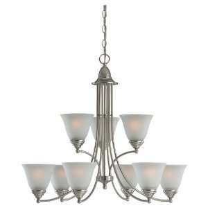 Sea Gull Lighting 31577 962 Albany 9 Light Chandeliers in Brushed 