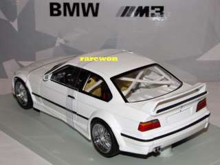 BMW E36 M3 GTR 1999 Street WHITE 1/18 UT RARE 150 pcs. Mint Boxed 