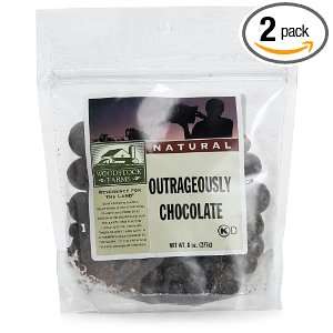 Woodstock Farms Outrageously Chocolate, 8 Ounce Bags (Pack of 2)