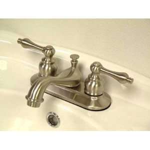   Elizabeth Two Handle 4 Centerset Lavatory Faucet with Pop up, Satin