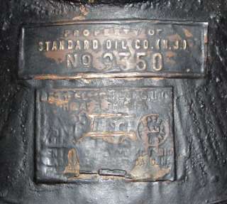 Vintage Standard Oil Co,NJ,Gas,Gasoline Can,Super Service,5 Gal.Brass 