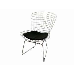  Baxton Studio Tancredo Mesh Side Chair with Leatherette 