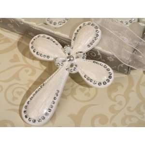 Wedding Favors Blessed Events collection pearlized white cross (Set of 