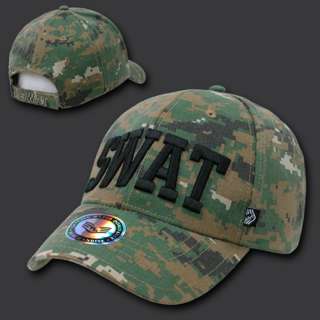 CAMOUFLAGE SWAT POLICE OFFICER BASEBALL CAP HAT HATS  