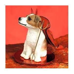  Jack Russell Terrier Little Devil Dog Figurine   Brown 