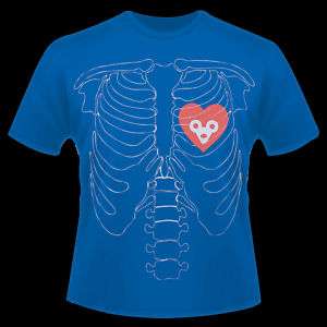 Chicago Cubs Skeleton Bones Ribcage Heart Love T Shirt  