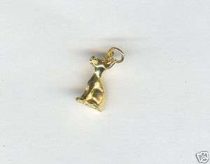 24K Gold Plated Taco Bell Chihuahua Dog 3D Dog Charms  