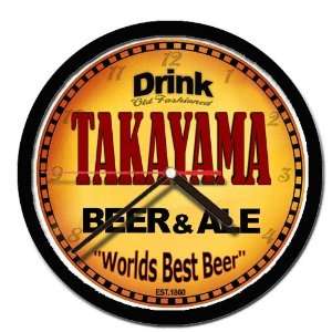  TAKAYAMA beer and ale cerveza wall clock 