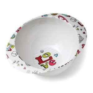Sugar Booger Deep Dish Bowl. Peace Love Collection. BPA free melamine 