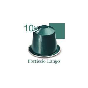 PACK OF 10 NESPRESSO FORTISSIO LUNGO COFFEE CAPSULES  