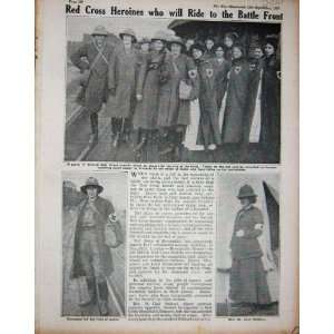  1914 WW1 British Red Cross Nurses Mrs St. Clair Stobart 