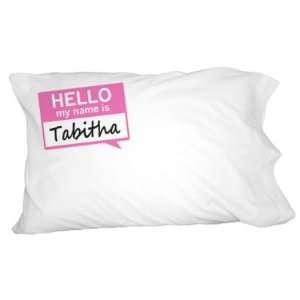  Tabitha Hello My Name Is Novelty Bedding Pillowcase Pillow 