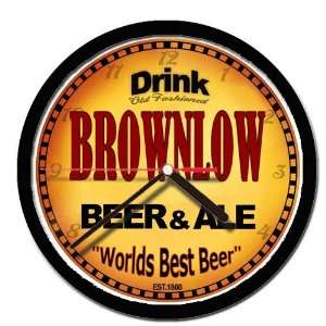  BROWNLOW beer and ale cerveza wall clock 