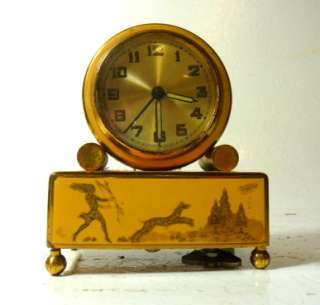 Swiss Miniature Musical Alarm Clock  