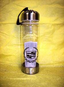 NEW* Cadillac 26oz BPA free Water Bottle Clear  