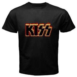  Kiss Band Music Black Color T shirt Logo II  