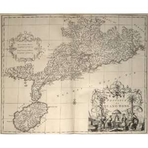  1737 map of Tibet, China