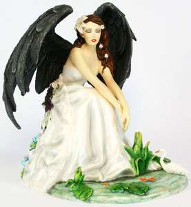   New NENE THOMAS Fairy Figurine SWAN SONG Fairie Statue White Dress