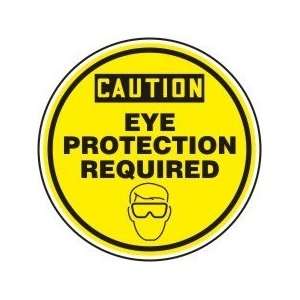   EYE PROTECTION REQUIRED (W/GRAPHIC) Sign   12 Plastic Shape Circle