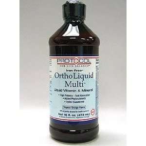  Ortho Liquid Multi Iron Free 16 oz by Protocol for Life 