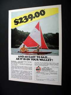 Lockley Sea Devil Sailboat sail boat 1974 print Ad  