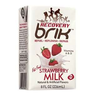  Recovery Brik Strawberry Milk, 8oz Cartons (Case of 27 