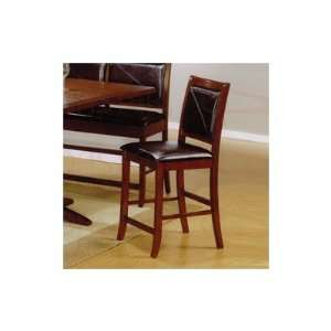   Counter Height Bar Stool in Dark Brown [Set of 2] 