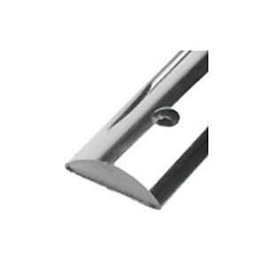  Solid Back Stainless Steel Rub Rail S.S. Half Oval 3/4 X 