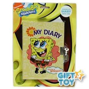   Spongebob Squarepants Diary with Lock (Yellow Cover) 