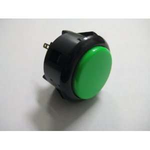  Sanwa OBSF 30 Green/Black OEM Arcade Push Button (Mad Catz 