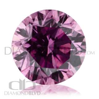 55 Carat Excellent Cut Purple I1 Round Earth Mined Diamond AGI 