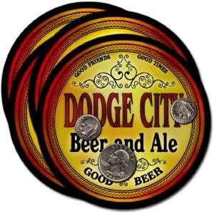  Dodge City, KS Beer & Ale Coasters   4pk 