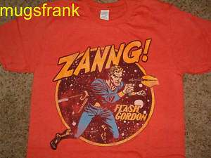 New Flash Gordon Super Hero Zanng Shooting Gun T Shirt  