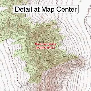  USGS Topographic Quadrangle Map   Moorman Spring, Nevada 