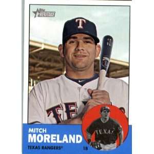  2012 Topps Heritage 180 Mitch Moreland   Texas Rangers 