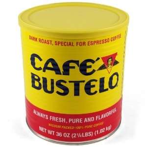  Bustelo Dark Roast Ground Espresso and Coffee Can 36 Ounce 